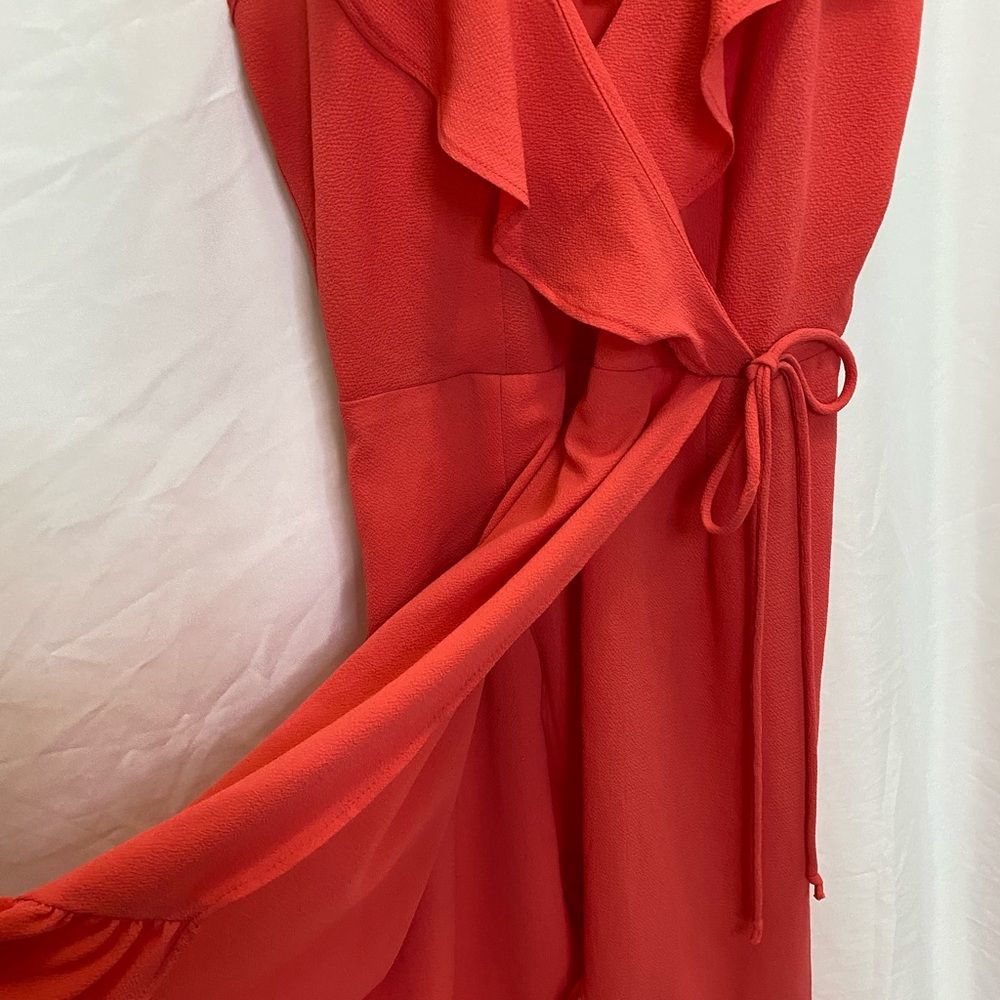 Monteau ruffled flowy spaghetti strap mini dress, size M - Picture 4 of 7